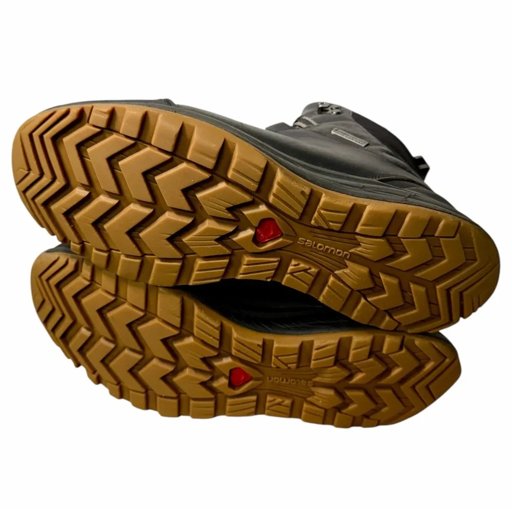 SALOMON Kaipo CS WP 2 Waterproof‎ Winter Boots Climashield Black Men’s 10.5